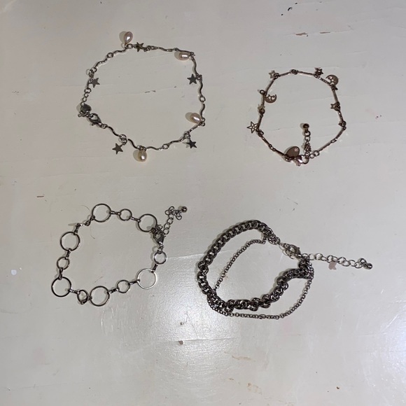 Jewelry - 4 PACK of silver bracelets